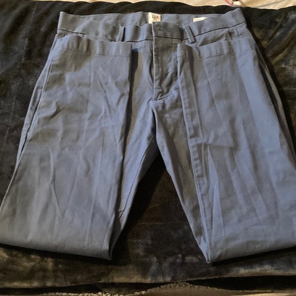 Boys pants.  Steel blue in colour.  Mens size 30.  30 inches long. - Picture 1 of 3